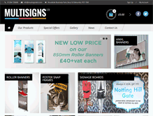 Tablet Screenshot of multisignsltd.com